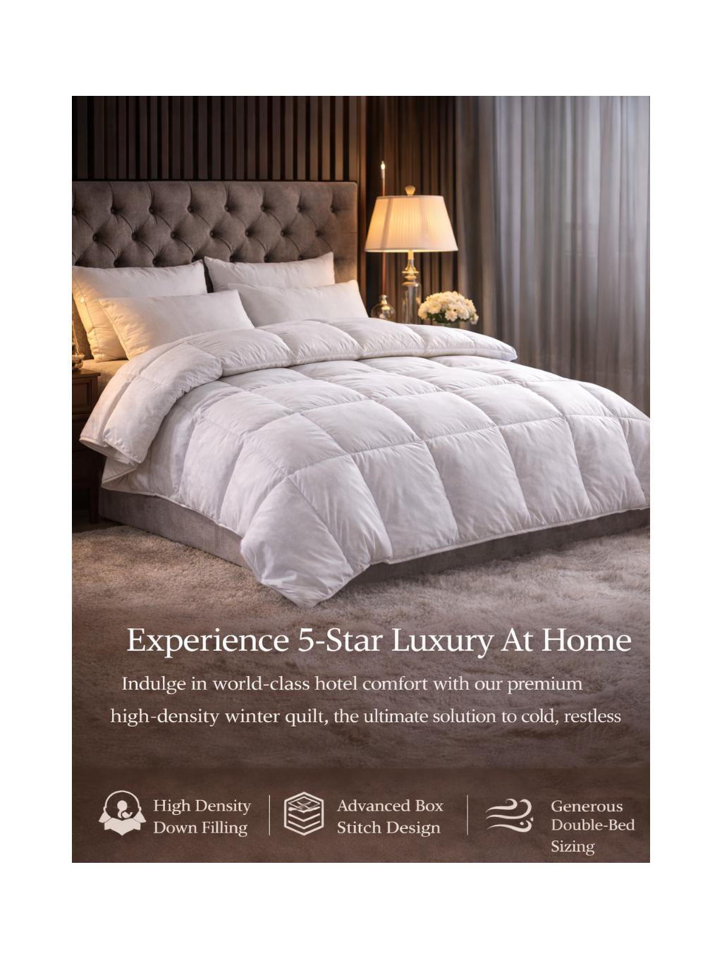 Five-Star Luxury Down Comforter